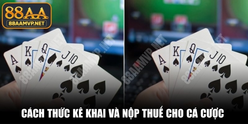 Cách thức kê khai và nộp thuế cho hoạt động cá cược dễ dàng