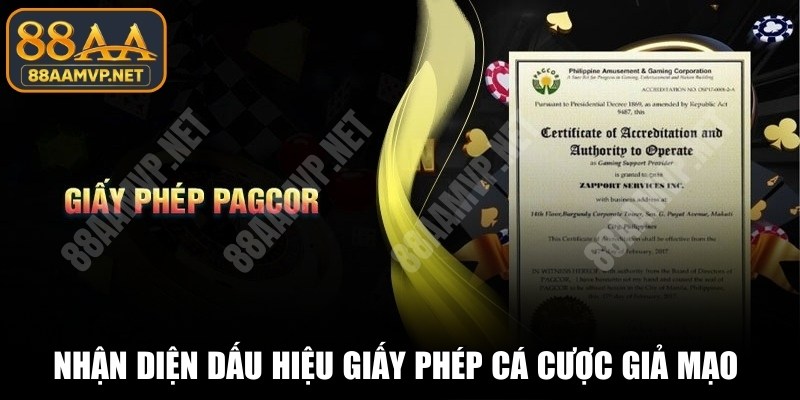 Nhận diện các dấu hiệu giấy phép cá cược giả mạo cần chú ý