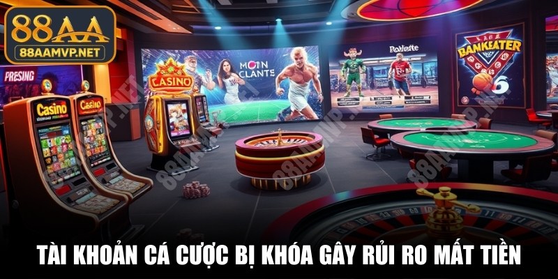 Tài khoản cá cược bị khóa và đóng băng tiền gây rủi ro mất tiền