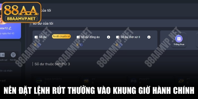 Rút tiền 88AA MVP nhanh chóng khi tuân thủ đúng điều khoản